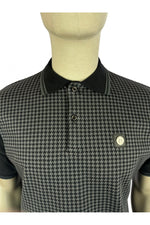 Load image into Gallery viewer, Trojan Houndstooth Panel Polo TR/8820 Slate - Raw Menswear
