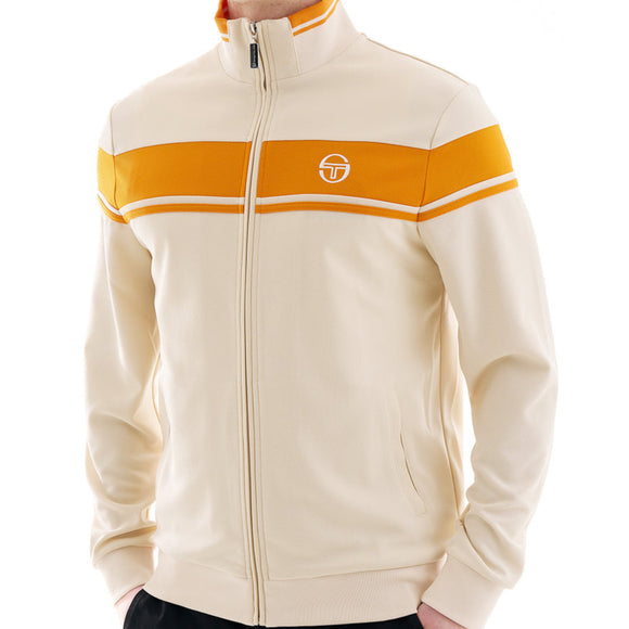 Sergio Tacchini Damarindo Track Top Sandshell/Orange Pepper