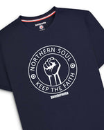 Load image into Gallery viewer, Lambretta Northern Soul Tee Navy - Raw Menswear
