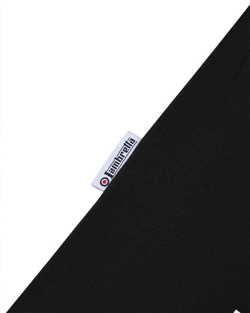 Lambretta Two Tone Stripe Tee Black/White - Raw Menswear