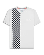 Load image into Gallery viewer, Lambretta Two Tone Stripe Tee White - Raw Menswear
