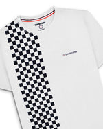 Carica l&#39;immagine nel visualizzatore di Gallery, Lambretta Two Tone Stripe Tee White - Raw Menswear
