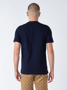 Luke Lions Den Overprint Tee Navy/Caramel - Raw Menswear