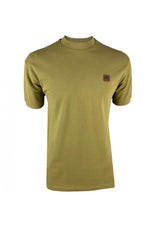 Load image into Gallery viewer, TROJAN Houndstooth trim pique tee TR/8881 Camel - Raw Menswear
