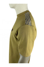 Charger l&#39;image dans la galerie, TROJAN Houndstooth trim pique tee TR/8881 Camel - Raw Menswear
