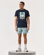 Carica l&#39;immagine nel visualizzatore di Gallery, Weekend Offender Forever Graphic Oasis T-Shirt Navy - Raw Menswear
