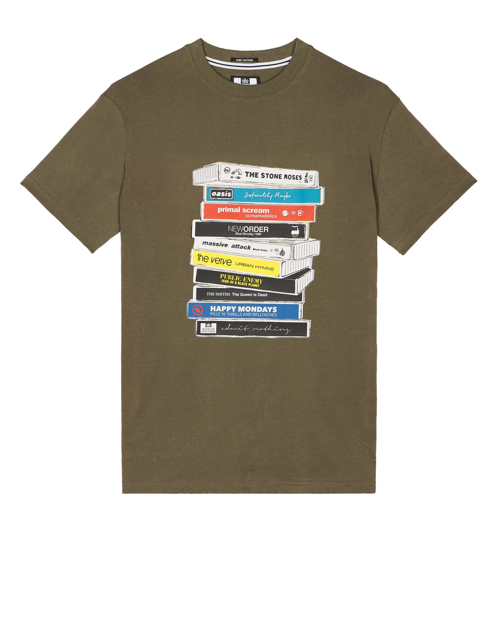 Weekend Offender Cassettes Graphic Tee  Castle Green - Raw Menswear