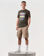 Load image into Gallery viewer, Weekend Offender Cassettes Graphic Tee Castle Green - Raw Menswear
