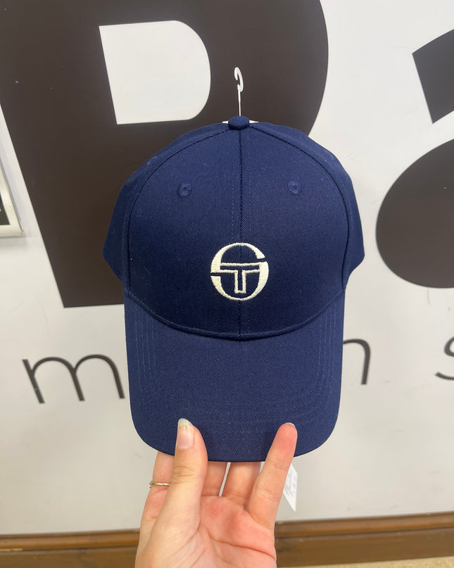 Sergio Tacchini Linus Baseball Cap Maritime Blue/White - 1145 Raw Menswear