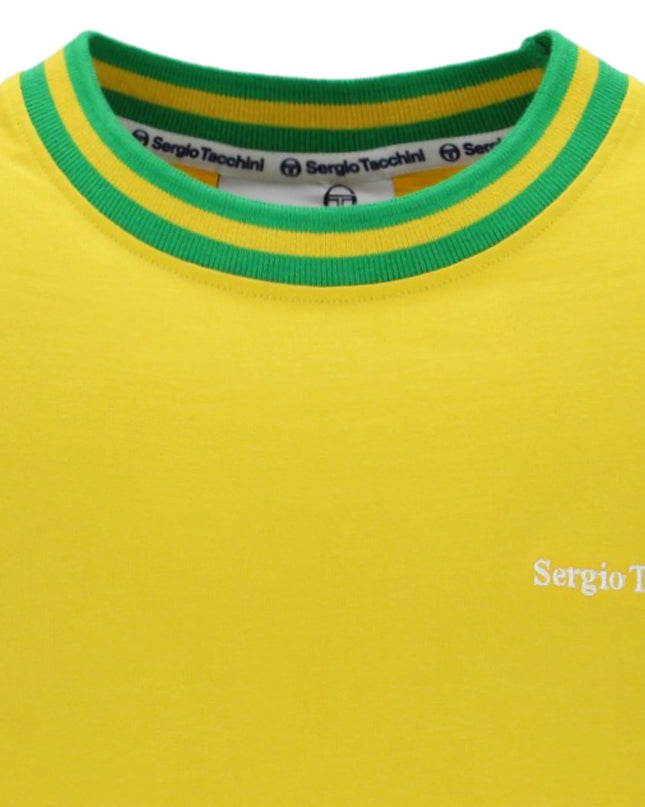 Sergio Tacchini Rainer FC Tee in Yellow/Green