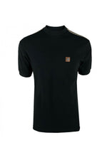 Load image into Gallery viewer, TROJAN Houndstooth trim pique tee TR/8881 Black - Raw Menswear
