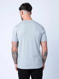 Luke 1977 Traff Core Crew Neck Tee Marl Grey - Raw Menswear