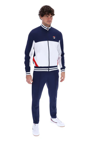 FILA Tiebreaker Funnel Neck Track Top Jacket Navy/Red/White - 580