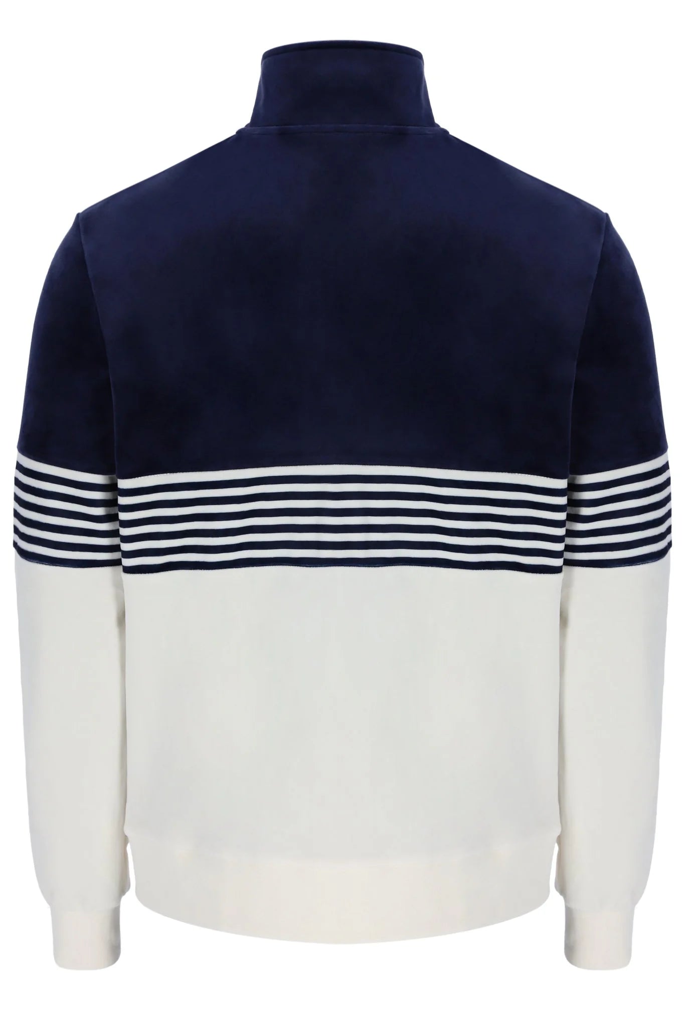 Fila Merrick Stripe Velour Track Top Jacket Navy - Raw Menswear