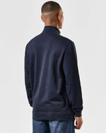 Charger l&#39;image dans la galerie, Weekend Offender Matisa Quarter Zip Sweater Navy - Raw Menswear
