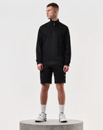 Load image into Gallery viewer, Weekend Offender Kraviz Quarter Zip Sweater Black - Raw Menswear
