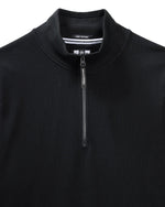 Carica l&#39;immagine nel visualizzatore di Gallery, Weekend Offender Kraviz Quarter Zip Sweater Black - Raw Menswear
