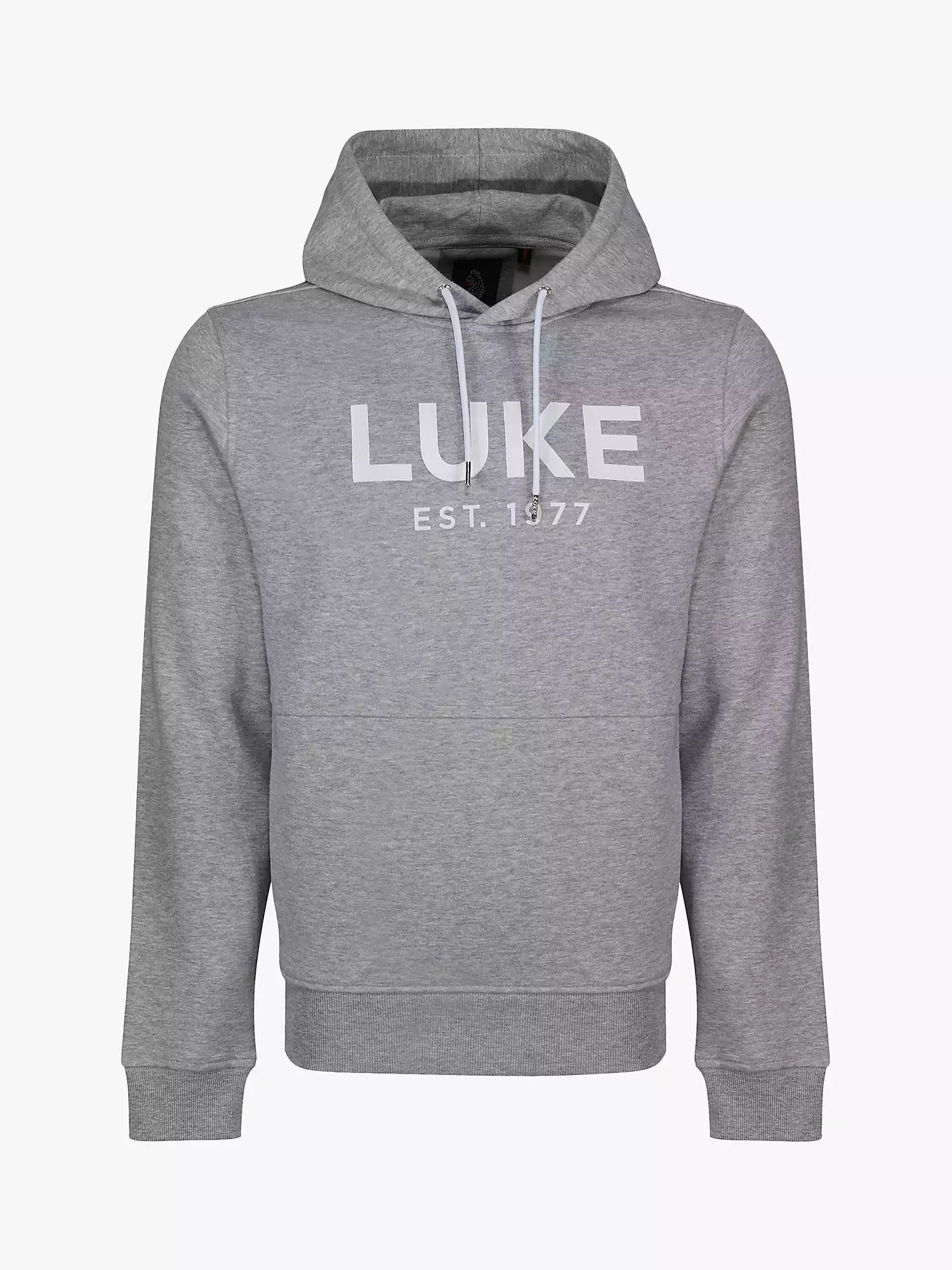 Luke Grand LUKE Est. 1977 Hoodie Marl Grey - Raw Menswear