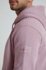 Charger l&#39;image dans la galerie, DML Aldo Premium Brushback Fleece Hoodie in MAUVE - Raw Menswear

