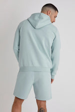 Charger l&#39;image dans la galerie, DML Aldo Premium Brushback Fleece Hoodie in CERULEAN - Raw Menswear

