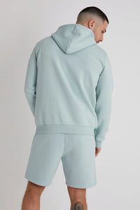 DML Aldo Premium Brushback Fleece Hoodie in CERULEAN - Raw Menswear