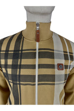 Load image into Gallery viewer, ROJAN Oversize Check Track Top Jacket TR/8902 Camel - Raw Menswear
