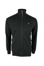 Lade das Bild in den Galerie-Viewer, TROJAN Houndstooth trim track top jacket TR/8904 Black - 481
