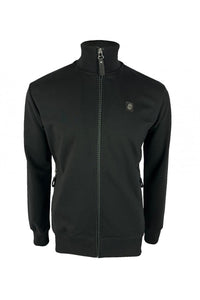 TROJAN Houndstooth trim track top jacket TR/8904 Black - 481