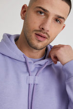 Load image into Gallery viewer, DML Aldo Premium Brushback Fleece Hoodie in AMETHYST Lilac - Raw Menswear
