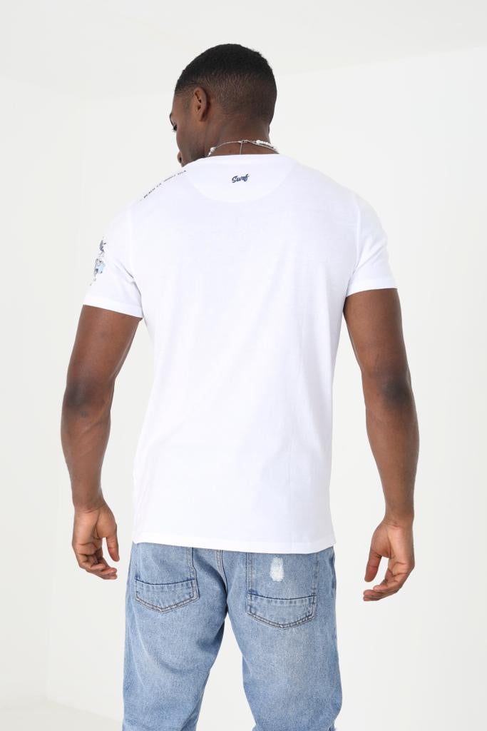 Brave Soul Magner Camper Van Tee White - Raw Menswear