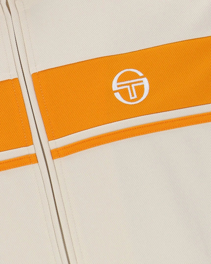 Sergio Tacchini Damarindo Track Top in Sandshell Orange Pepper
