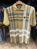 Load image into Gallery viewer, TROJAN Oversize Check Panel Polo TR/8921 Camel - Raw Menswear
