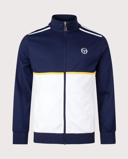 Sergio Tacchini Locchi Track Top Navy/White/Yellow