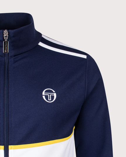 Sergio Tacchini Locchi Track Top Navy/White/Yellow