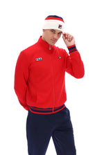 Load image into Gallery viewer, FILA Jamie Settanta Track Top Jacket Red - Raw Menswear
