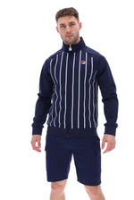 Load image into Gallery viewer, FILA Hudson Striped Track Top Jacket Navy - Raw Menswear
