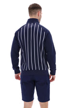 Lade das Bild in den Galerie-Viewer, FILA Hudson Striped Track Top Jacket Navy - Raw Menswear
