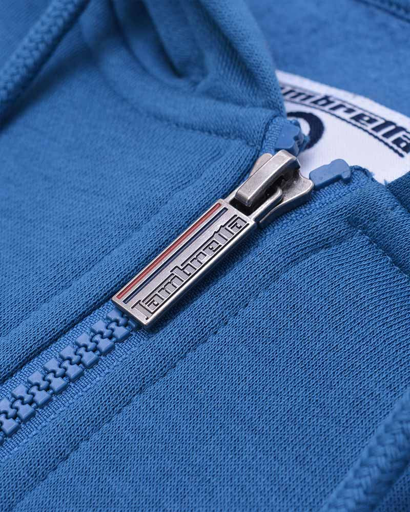 Lambretta Full Zip Hoodie Sweater Dark Blue - Raw Menswear