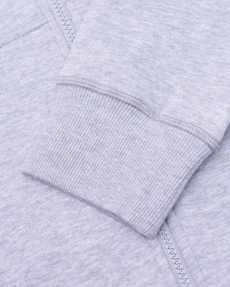 Lambretta Full Zip Hoodie Sweater Marl Grey - Raw Menswear