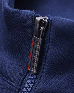 Lambretta Quarter Zip Sweater Navy - Raw Menswear