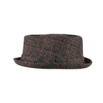 Charger l&#39;image dans la galerie, Heritage Doyle Tweed Pork Pie Hat Prince Of Wales Check Grey - Raw Menswear
