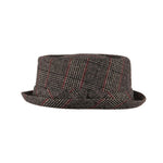 Load image into Gallery viewer, Heritage Doyle Tweed Pork Pie Hat Prince Of Wales Check Grey - Raw Menswear
