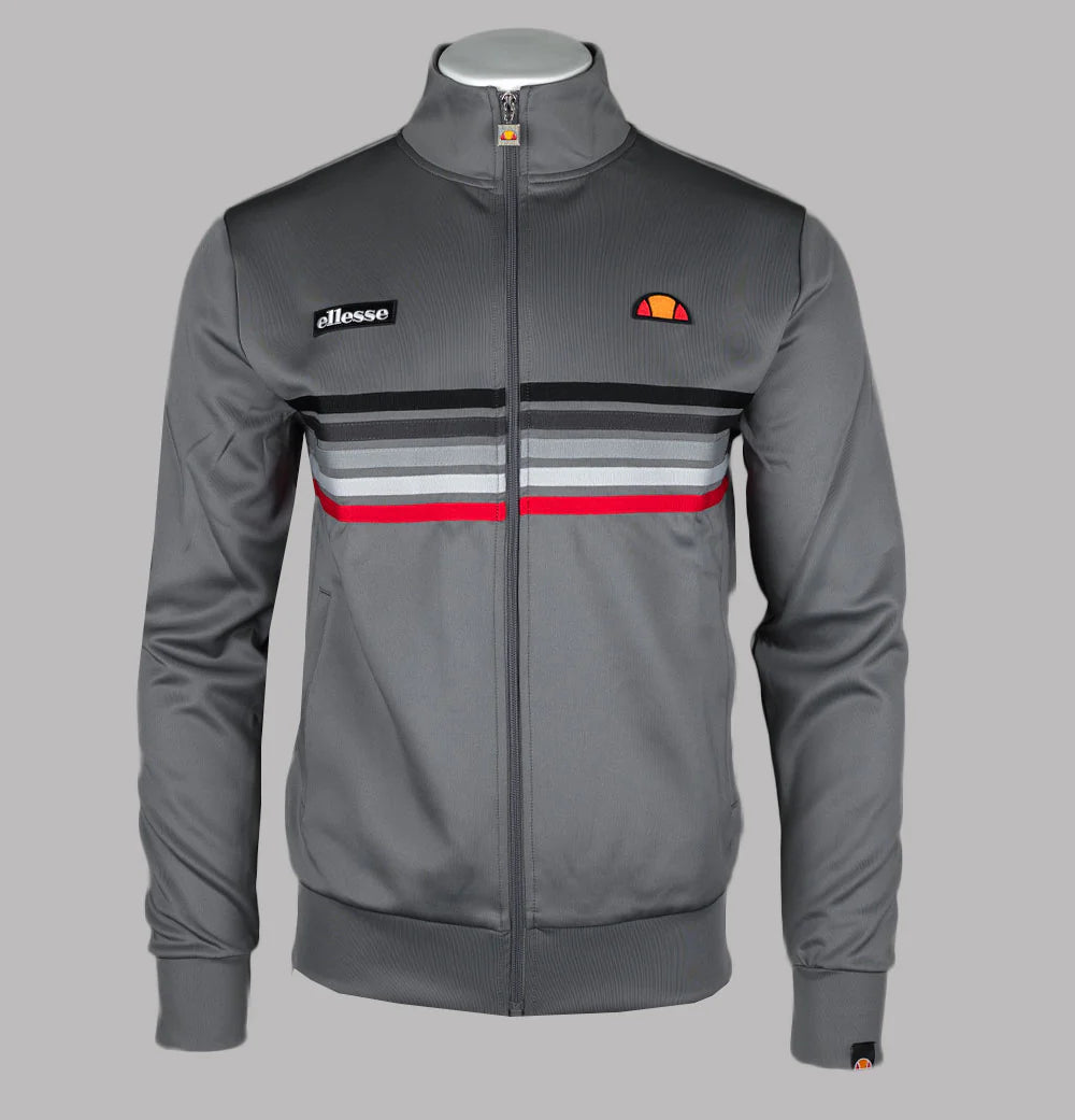 Ellesse Vicenza Track Top Jacket Grey - Raw Menswear