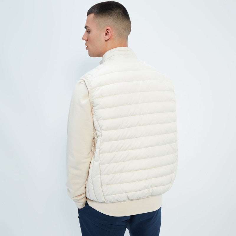 Ellesse Bardy Gilet Body Warmer Off White - Raw Menswear