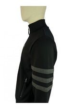 Carica l&#39;immagine nel visualizzatore di Gallery, TROJAN Stripe sleeve track top Jacket TR/8903 Black - 496
