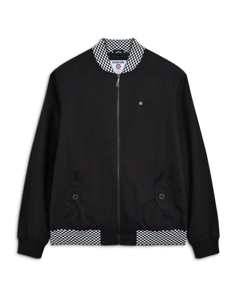 Lambretta Two Tone Bomber Black - Raw Menswear