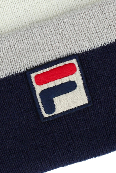 FILA Case Turn Up Beanie Hat Navy