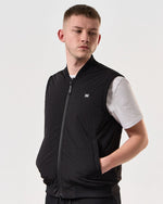 Charger l&#39;image dans la galerie, Weekend Offender Saharun Quilted Gilet Black - Raw Menswear
