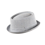 Carica l&#39;immagine nel visualizzatore di Gallery, Heritage Doyle Tweed Pork Pie Hat Prince Of Wales Check Blue/White - Raw Menswear
