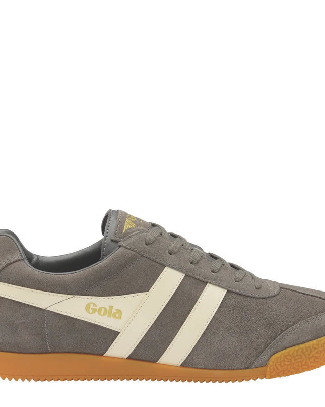 Gola Classics Men's Harrier Suede Trainers Ash/Ecru
